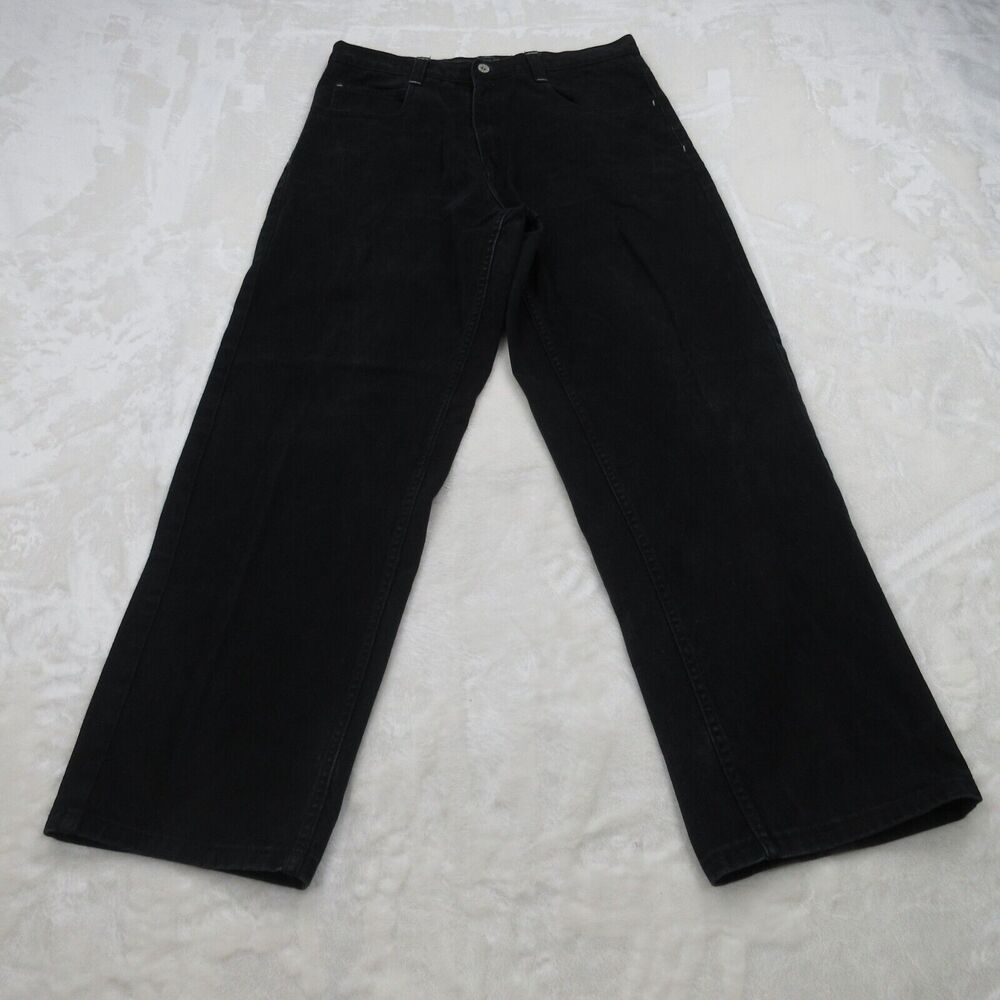 Vintage South Pole Authentic Collection Baggy Jeans Mens 34X31 Black Y2K Skater